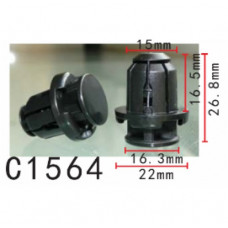Фіксатор C1564 натискний/розпірний FIAT, SUZUKI (71741894, 940915302, 11428) ( уп. 100 шт.)