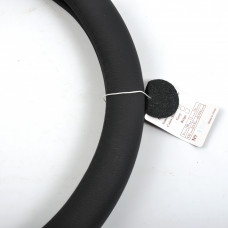 Чохол на кермо шкіра "М" (37-38см) чорний Autogen CK 100BK Структурна/1 шов/біла основа Об'ємна 10см