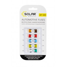Запобіжники Міні від 5-30А (10шт) коротка ніжка "Mini Low Pro" "Solar" AF-320