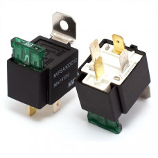 Реле 12V 4-х контактне із запобіжником 30А (Китай) LOGO-A