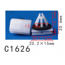 Кліпси C1626 молдингу порогів FORD, OPEL, GM, CHEVROLET (W715201S300, W715201-S300, 15265) ( уп.100