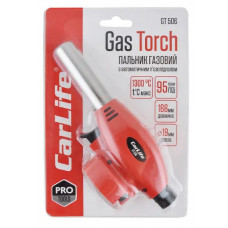 Газовий пальник з п'єзопідпалом Ø 19мм, довжина 68мм керам. захист"Carlife" GT506