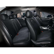 Накидки сидінь алькантара "Elegant" PALERMO Чорний Повний комплект (700 106) (5шт./ящ.)