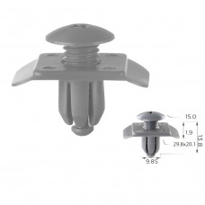 Кліпси C0393 розпірні Ford E7GZ17A Mazda KIA BF6750033 MBF6750033 (уп.100шт)