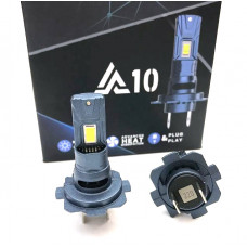 Лампа LED H7 радіатор+кулер 65w/6500lm 3570 Chip 6000K / IP68 / 9-30v "A10"