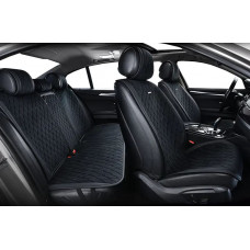Накидки сидінь преміум класу велюр "Beltex" New York Чорний (black) Повний комплект BX84100