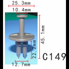 Фіксатор C0149 натискний/розпірний (OEM 16518608, 05973996, 5973996, 11641) ( уп. 100 шт.)