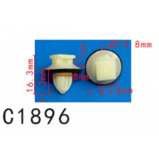 Кліпси C1896 обшивки дверей TOYOTA, LEXUS (62955-50010, 6295550010, 15872)( уп. 100 шт)