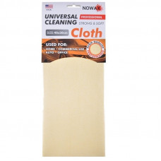 Серветка професійна 40х30 для скла та кузова "Nowax NX63432" жовта