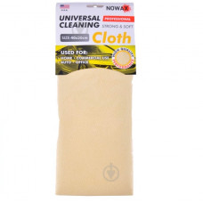 Серветка професійна зі штучної замші 40х50 для скла та кузова "Nowax NX65451" жовта