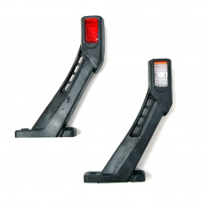 Габарит "ріжки" косий 20см 12/24v червоний+білий+жовтий 3LED (2шт)