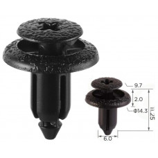 Кліпси C0376 обшивки Lexus Toyota 9046706133B0 9046706133B5 9046706133C0 (уп.100шт)