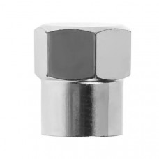 Ковпачок ніпелю хром плаский Т272 (50шт/уп.)