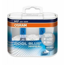 Лампа 12V H7 55W 5000K Cool Blue Hyper "Osram" (Box-2шт) (62210CBH-HCB BOX) (синя уп) АКЦІЯ