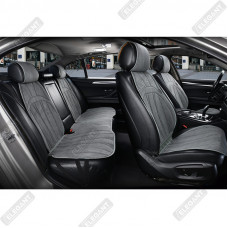 Накидки сидінь з вентиляцією алькантара "Elegant" ANCONA Сіро Темні Повний комплект (700 818)