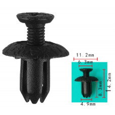 Кліпси C1418 TOYOTA (9046705063C0, 90467-05063-C0, 90467-05063-B3, 9046705063B3, 11001) (уп.100шт)