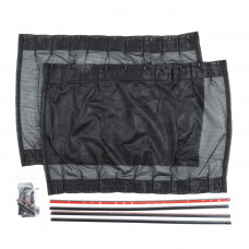 Шторка з напрямними 2х (В=37-42см,Д=50см) на бічні стекла (Сітка чорна з 2-х сторін)