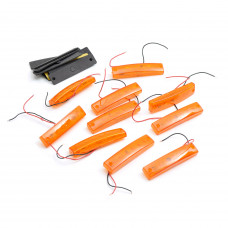 Габарит - помаранчевий - 100х10мм - 12/24V Led 6 діодів - "Ceray" - 201306 (10шт)