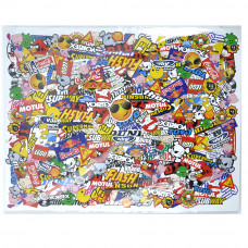 Наліпка-декаль "Газета" велика кольорова 31х41см "Стикери" (1шт)