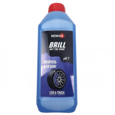 Очищувач-чорніння гуми1000ml "Nowax" NX01156 BRILL WET TIRE SHINE концентрат 1:1