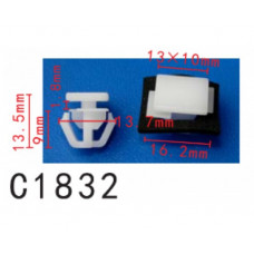 Кліпси C1832 молдингів/двері HYUNDAI, SUZUKI, KIA (87758-38000, 8775838000, 15216) ( уп. 100 шт.)