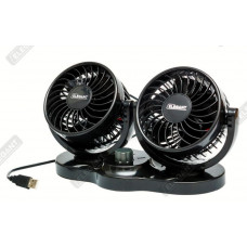 Вентилятор 5V USB "4 дюйми" "Elegant" Maxi Два режими /EL 101 554 Подвійний на підставці скотч