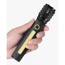 Ліхтарик-ручний АКБ вбудований,діод P50+COB,MICROUSB, довж.-14см,метал. корп."X-Balong BL-C72