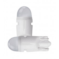 Світлодіод 12V Т10 Білий SMD 2 (2835) "10725" +120Lm кераміка (тип Osram) Куля №20
