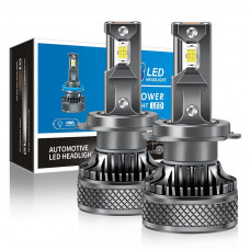 Лампа LED H7 радіатор+кулер 130W/19200Lm/6000K 3570 Chip + 500% IP65/9-36V "K18" 12 міс.гарантії