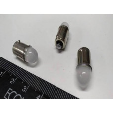 Світлодіод 12V Т8 Білий SMD 2-3030 (14102) 1W Куля Матова №92