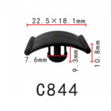 Кліпси C0844 тримач утеплювача капота OPEL, GM, FORD,CHEVROLET (1162488,90355604,1162742) (уп.100шт)