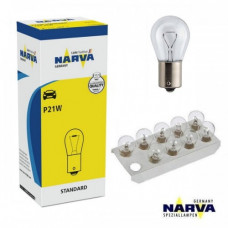 Лампа 12V (цок.ВА15s) P21W "Narva" (17635) (уп.10шт)