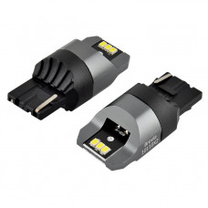 Світлодіод 12/24V T20 Білий W21W 6x3020SMD 330Lm 6000K "Brevia" CANbus №10110 (2шт)