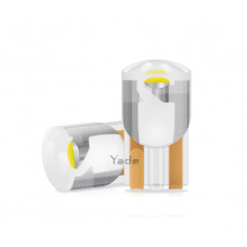 Світлодіод 12V Т10 Синій COB Скло/Куля 0.5W H=19mm №3mini