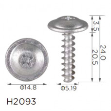 Саморіз H2093 з шайбою Volkswagen (N90846602,N90846601) ( уп. 100 шт.)