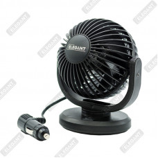Вентилятор 12V "4 дюйми" на підставці скотч "Elegant" Один режим /101 553