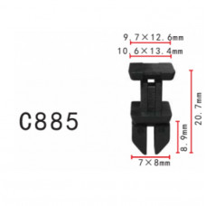 Кліпси C0885 MERCEDES (1249900792, A1249900792, 124-990-07-92, 11730) ( уп. 100 шт.)