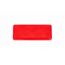 Катафот прямокутний Червоний 10*4,8*0,8см на скотчі L "Stark"