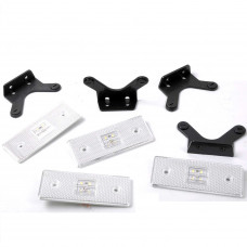 Габарит - білий - 110х42мм - 12/24V Led 4 діоди+плстиковий кронштейн - "Thoc Auto" ТН-940 (4шт)