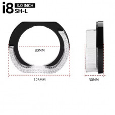 LED-маска з ангельськими вічками 3"/12v/6000k/White/R8-L (2шт.) 5D-L