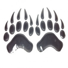 Наліпка силіконова "Кігті" сліди чорні (2шт)
