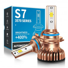 Лампа LED HB4 радіатор+кулер 55W/9600Lm/6000K 3570 Chip + 400% IP67/9-24V "S7-Mini" 12 міс. гарантії