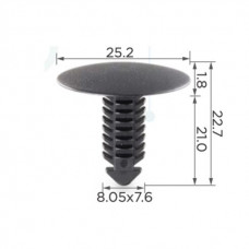 Кліпси C0101 обшивки салону (ОЕМ 388904S, 6501086, 4381395 388904-S, 10487) (уп.100шт)