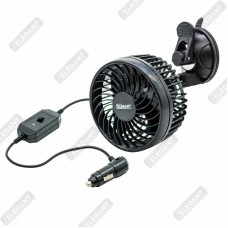 Вентилятор 12V "4,5 дюйми" на присосці "Elegant" Два режими / 101 550 Акція!!