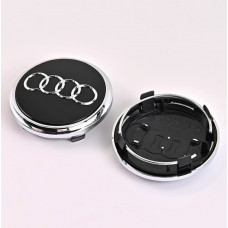 Ковпачки на титани "Audi" (77/67мм) чорний (4L0601170)