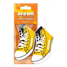 Освіжувач сухий лист кеди - "Areon" - Fresh Wave - Vanilla (Ваніль) (10шт/360ящ)