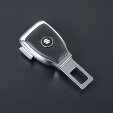 Заглушка ременя безпеки метал "Suzuki" (1шт) цинк.сплав + шкіра + вхід під ремінь (№5)