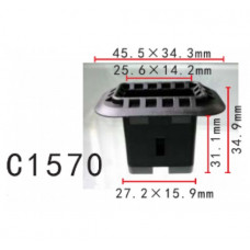 Кліпси C1570 обшивка VW, AUDI (4B088637301C, 4B0-886-373, 4B0886373, 14850) ( уп. 100 шт.)