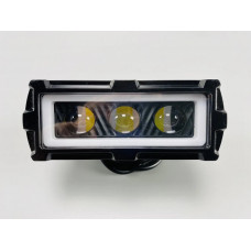 Фара-LED Прямокутник 40W 125*50*55mm 3 LED CHIP 3D ЛІНЗА 9-32V 6000К IP67 LED CHIP 3030 W16