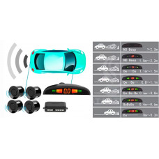 Парктронік Assistant 068 D=22mm /4датч/LED/"beeper"/black (спрацьовує 30-200см)5428